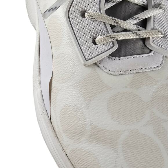 Coach Shoes Women's Size 10 White Signature 270 Tech Runner Lace Up Sneakers - Picture 13 of 14